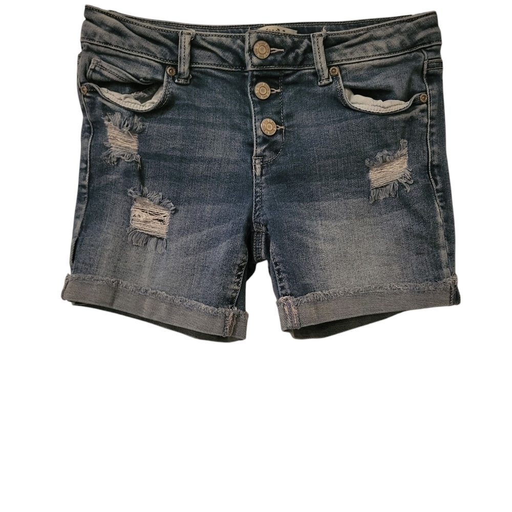 Mudd Distressed Denim Shorts Blue sz 14